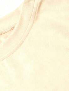 Estilo Y2K, estilo de moda, lo más nuevo de 2026, estilo lindo, estilo casual, blusas para mujer>ropa. Gafas con montura amarilla y estampado de leopardo rosa, con estampado de cabeza de guepardo, camiseta regular, 100% algodón, 180 gramos, marca Orca, adecuada para uso casual, salidas al aire libre, deportes, vacaciones, regalos y otras ocasiones. Conjuntos de Verano 100% Algodón para Mujer, Ropa de Vacaciones para Mujer 180g (S-XXXL) - Albaricoque - Ver 4