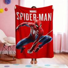 1pc Superhero Movie Print Blanket,Retro Cartoon Style Throw Blanket,Cartoon Character Printed Blanket,All-Season Universal Nap Blanket,Character Home Decor Blanket,Modern Fashion Gift Suitable For Home Bedroom Bed Sofa Office Lunch Break Cover Picnic Blanket - Nhiều màu - Xem 2