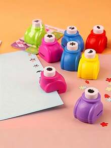 6/1pc Embossing Tool/Punch Set Craft Hole Punch Multicolor Creative Paper Punch Set, Suitable For DIY Handmade Album Decoration, Card Making, Art Photo Decoration, Stationery Supplies And Other Handmade Crafts, A Multifunctional Handmade Tool Gift, Desktop Decoration, Gift Filler, Room Decoration, Card Making Tool, DIY Scrapbook Handmade, Shape Cutter/Mold, Handmade Decoration, Heart/Star/Flower Embossing Tool - Multicolor - View 5