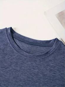 19 THE COFFEE CAKE Sudadera casual de cuello redondo para uso diario, camiseta cómoda y suave para mujer JPBL - Azul marino - Ver 5