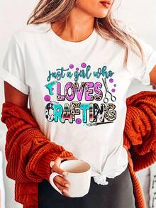 Women's T-Shirt For Spring And Summer - White - View 7