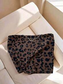 Top sin tirantes estampado de leopardo casual de verano - Multicolor 4 - Ver 4