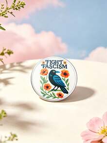 1 Pc "FIGHT "Slogan Brooch Badge, Zinc Alloy Lapel Pin. Suitable For Coats And Backpacks, Ideal Gift For Friends. - Multicolor - View 6