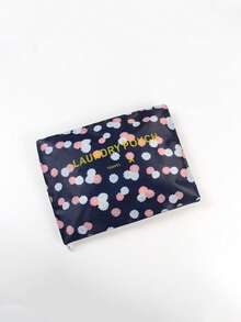 Set de 6 cubos de embalaje con estampado floral resistente al agua, organizador de ropa para viajes, cubos de organización con cremallera portátiles para maletas, dormitorios, universidad, d - Negro - Ver 10