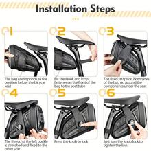 1pc Multipurpose Waterproof Bicycle Rear Bag, 1.5L Capacity, Hard Shell Bicycle Rear Storage Bag With Quick Release Knob, Suitable For Mountain Bike, Road Bike, Commuting, Road Trip And Outdoor Cycling, Easy Installation For Each Ride - Multicolor - View 10
