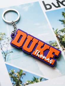 Personalized Acrylic University Name Keychain, Customized Name Backpack Charm, Suitable For Graduates, Students And Teachers, Personalized University Gift, High School Graduation Gift, Varsity Style Letter Backpack Tag, Student Name Keychain Accessory, High School Backpack Keychain, Back To School Gift, Birthday Gift, Christmas Gift - Circle Keychain - View 8