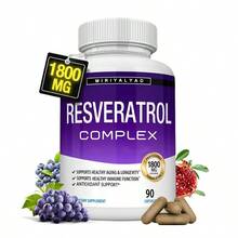 Miriyalyad Resveratrol Supplement 1800 Mg Antioxidant Complex - Highly Potent Natural Trans-Resveratrol Pills For Healthy Aging, Overall Health Support, Immune System, Brain Function, For Men Women, 90 Capsules - 1 CÁI - Xem 6