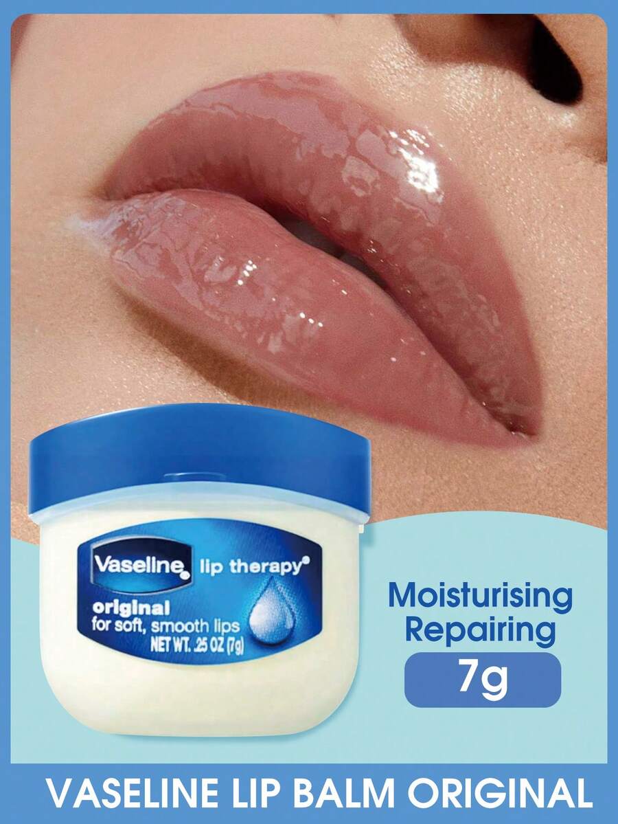 Vaseline 凡士林護唇膏 (經典款),保濕滋養,深層補水,舒緩呵護,方便攜帶,長效保濕,旅行必需品,純淨成分,多用途,修復,保護,恢復,保濕 - 7g - 查看 1