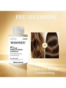 3 PLUS Complete Repair Conditioning 3-Minute Pre-Shampoo Conditioning To Immediately Repair Hair Damage For Softer, Stronger Hair For Coily, Curly, Straight, And Wavy Deep Hair Care Pre Shampoo Care Cream Maintain Hair Shine, Care For Curly/Straight - 1 PCS - View 3