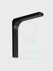 2 piezas/4 piezas Soporte triangular de metal de 6 pulgadas, marco triangular de soporte para estantes, adecuado para diferentes paredes/escritorios, flexible para crear estantes de almacenamiento, ideal para inquilinos, entusiastas de la organización del hogar, esencial para el almacenamiento, se puede usar como estantería de pared, estante de especias de cocina, estante de plantas de balcón, soporte de llaves de entrada - A - Ver 3