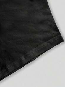 Camiseta Y2k para Hombre con Diseño de Dragón y Escritura Japonesa Estilo Anime - Negro - Ver 6