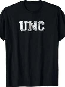 Versatile And Universally Flattering, The UNC T-Shirt, University Of North Carolina Tar Heels College Fan Apparel Tee, Looks Amazing When Worn! ! - màu đen - Xem 7