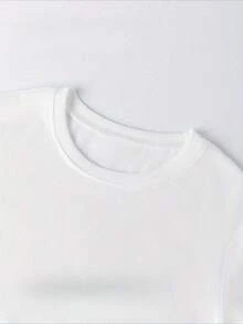 Women's Casual Short Sleeve T-Shirt - Modern Graphic Print, Loose Crew Neck. Breathable And Machine-Washable Fabric, Perfect For Everyday Summer Wear. Comfortable, Simple, And Stylish. Perfect Gift Or For The Holidays. Local Sh - 白色 - 查看 4