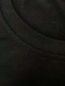 Camiseta de Mujer Estilo Primavera-Verano - Negro - Ver 4
