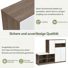 Storage Cabinets - White + Particle Board - View 4