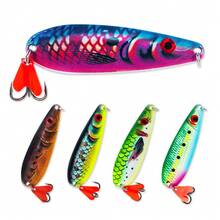 1PC 20g/0.71oz Long Casting Metal Jig Lure Sinking Spoon Bait With Red Tail Fin And Sharp Double Hook For Freshwater Saltwater - S024 - View 1