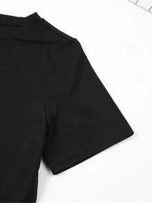 Soft Christian Women's T-Shirt, Casual One-Piece Tee With The Print "I Am A Daughter Of God, A Woman Of Faith, A Warrior Of Christ", 100% Pure Cotton, Short Sleeve, Round Neck, Regular And Plus Size, Suitable For All Seasons, Knit Fabric, 200 Grams, Ideal As A Gift For Thanksgiving And Christmas, Elegant Blouses For Ladies. - 黑色 - 查看 3