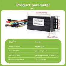 36V 48V 500W 750W 26A Three Mode Brushless Controller With Speed Limit Line For Ebike Electric Scooter - Nhiều màu - Xem 6