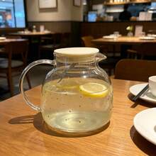 星空風格玻璃茶壺，高硼矽耐熱耐冷水壺，彩色珠飾透明玻璃水罐，冰箱水壺，冰茶咖啡果汁水壺，碳酸飲料水罐，居家廚房飲料容器，咖啡廳餐廳茶壺，客廳床頭水罐，辦公室水壺，派對水罐，喬遷禮物，生日禮物，畢業禮物，返校禮物，2026年熱門必備玻璃器皿 - 彩色 - 查看 5