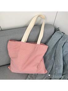 定制刺绣文字撞色条纹单肩包，新品上市。多巴胺拉链口袋，轻便设计，女生背包，适合青少年和大学生，上学必备，大容量却轻巧，可爱又实用的学生包。 - 彩色 - 查看 11
