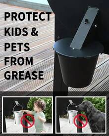 Grease Bucket With Lid & Silicone Liner, Upgraded Grill Accessories, Drip Bucket Traeger Smokers & Grills Compatible With Traeger, Pit, Z Grills, Recteq, And More - 1 - 查看 5