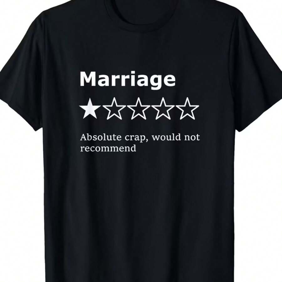 Printed T-Shirt For Men And Women - 黑色 - 查看 1