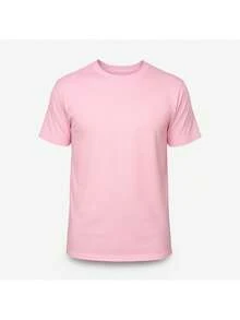 Men's T-Shirt Made Of 100% High-Quality Cotton, This T-Shirt Guarantees Exceptional Softness To The Touch, Round Neck With "NASA WHITE Apollo Mission Diagram" Print On The Front - 粉色 - 查看 4