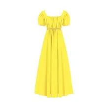Stage Dance Wear - 2201 Short Bridgeton Yellow Dress - View 12