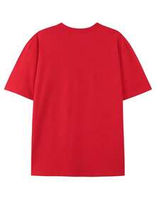Disney's New Summer Women's Short-Sleeved T-Shirt Adopts The Lightning McQueen Design In The Car, Which Is Very Suitable For Leisure And Fashion Wear. Pure Cotton Pattern T-Shirts, Scenes, Men's Wear, Women's Wear, Street Men's Wear, Summer Disney Women's T-Shirts, Women's Summer Clothes, Summer Shirts, And Gifts For Disney Fans. - Đỏ - Xem 2