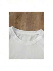 YOCASA Women's Summer Fitted Short Sleeve T-Shirt With Round Neck And Oil Painting Print Of Flowers, Hearts, Cherries, And Lettering. Simple And Casual Fabric, Sporty Style, Ideal For Everyday Wear And A Valentine's Day Date - Unisex Loose Cotton Short Sleeve Round Neck T-Shirt, Urban Vintage Style, Women's Blouses. Casual Blouses For Ladies. - 黑色 - 查看 4
