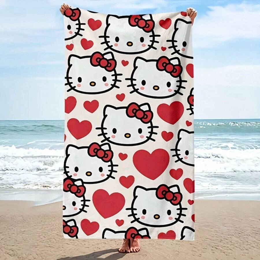 SANRIO 1件可愛沙灘巾:採用超柔軟微纖維材質,設計有可愛卡通圖案。這款耐用且快乾的毛巾非常適合在沙灘、游泳池或休閒中心使用。防沙且防紫外線,輕盈舒適,是衝浪、游泳、瑜伽等活動的理想選擇。 - A - 查看 1