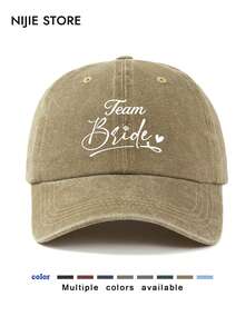 1pc "TEAM Bsilc" Printed Adjustable Baseball Cap, Washable, Suitable For Daily Wear, Outdoor Travel And Gifting,Beach,Festival - Multicolor - View 9