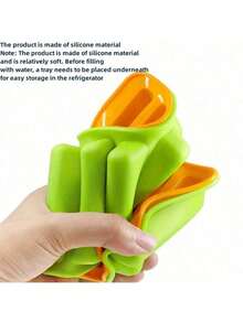 1/3-Compartment Silicone Ice Cube Tray Mold, Suitable For Small Water Bottles, Bottled Soft Drinks, And Restaurants, To Make Perfect Ice Cubes. - Multicolor - View 3