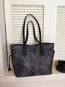 Large Capacity Handbag For Women, New Arrival Minimalist Commuting Shoulder Tote Bag - Multicolor - View 7