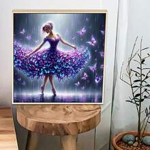 Bộ tranh vẽ theo số bằng sơn acrylic kích thước 40x40cm/15.75x15.75 inch - 1 bức (không khung), phù hợp cho người lớn và người mới bắt đầu, bộ tranh tự vẽ dễ dàng, đồ trang trí nhà cửa, món quà lý tưởng cho sinh nhật, Ngày của Cha, Giáng sinh, Ngày của Mẹ, Ngày Valentine. - Công chúa tình yêu - Xem 4