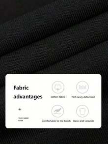 Premium Quality Pure Cotton T-Shirt, Soft To The Touch, Loose Fit, Crew Neck, Versatile, Comfortable And Casual For Women, Youthful, Vibrant, Short Sleeves For Everyday Wear, Style That Goes With Everything. Gift Idea. - 黑色 - 查看 5