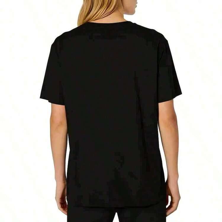 Wo'S tiene una camiseta con un eslogan interesante: texto en rosa llamativo 'No necesito tu actitud, tengo la mía propia' - Camiseta negra con estrellas, suave para uso diario de mujer. - Negro - Añade 2