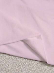 Top corto de tirantes delgado unicolor - Rosa vieja - Ver 3