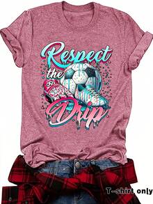 Camisetas casuales de manga corta para mujer, estilo europeo y americano, camisetas de verano de cuello redondo para la Copa Mundial de México y Canadá, en stock para comercio exterior. - azul real - Ver 7