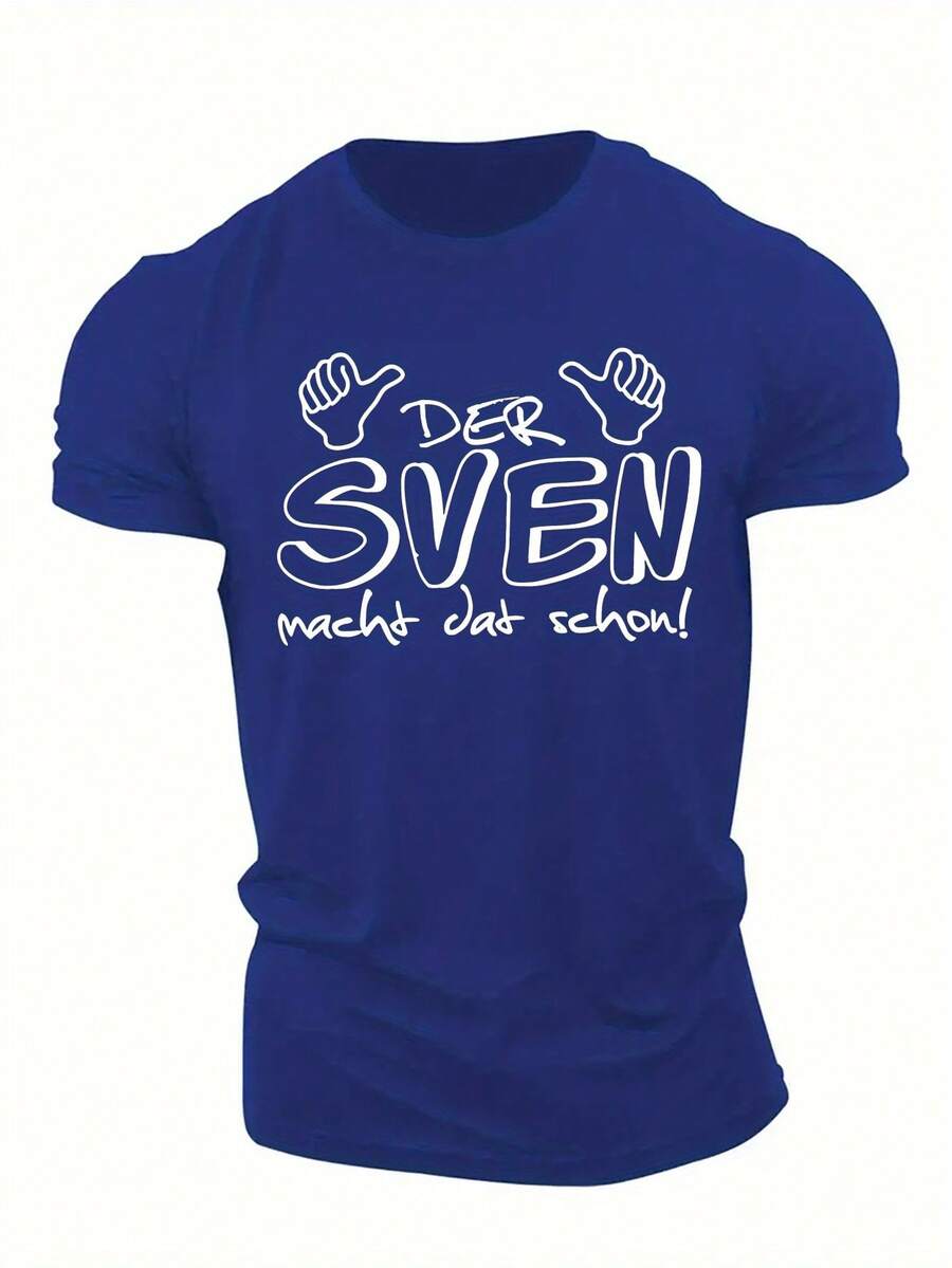 Short-Sleeved T-Shirt For The 2026 Graduation Season - Blue - View 1