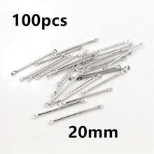 100個 15-40mm 長條形連接件 DIY 珠寶製作配件 適用於耳環和項鍊 - bar connector charms - 查看 14