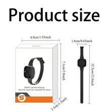 1個適用於 Insta360 GO Ultra 的超輕量束帶與矽膠保護套，多功能掌心腕帶、自行車束帶、背包夾、小/中號貓咪相機項圈，Insta360 GO Ultra 配件，黑色或白色可選，運動旅行 Vlogging 配件 | 操作簡單 | 輕巧便攜 | 相機全面保護 | 必備旅行攝影配件 | 可調節 - 查看 7