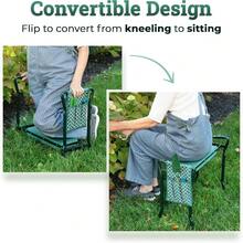 Foldable Garden Kneeler And Seat With EVA Foam Pad, Protects Knees And Clothes From Dirt, Sturdy Lightweight Stool Bench, Includes Free Tool Pouch - Default - View 2