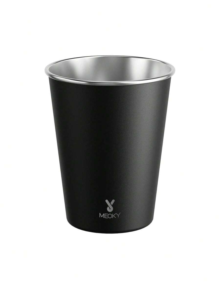 Meoky 1/4/6个装不锈钢品脱杯，金属饮水杯，不易碎，可堆叠，适合成人、酒吧、家庭、餐厅、旅行、野餐、露营、户外活动