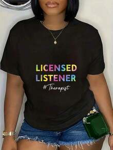Arte Mexicano 100% Cotton Licensed Listener Counseling Mental Health Counselor T-ShirtCamiseta Algodón Familia Coordinada - Negro - Ver 5