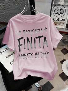 Kvinnor T-shirts - Mörkrosa - Visa 9