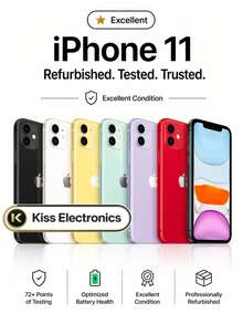 Apple IPhone 11 - Fully Unlocked Excellent - Grade A Condition Refurbished - Black - View 1