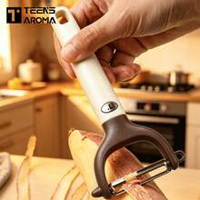 Stainless Steel Peeler - Essential Kitchen Accessory & Tool, Suitable For Peeling Vegetables, Fruits, Cheese And Potatoes, Sharp Blade, Stainless Steel - Sharp And Durable, Ergonomic Handle, Easy To Clean Design - Multicolor - View 7