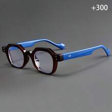 1 par de gafas de lectura retro de estilo estadounidense poligonal, montura pequeña y de moda unisex - Multicolor - Ver 11