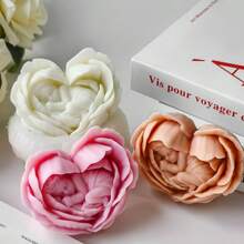 心形花朵嬰兒香氛蠟燭矽膠模具 DIY 花朵嬰兒天使石膏裝飾手工皂模具 - 嬰兒 - 查看 3